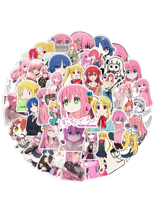 NIBEMINENT 50 Pcs Little Girl Deco Kit Waterproof Stickers, High Definition Printing Bright Colors, Suitable for Laptop Skateboard Luggage Water Bottle Guitar DIY - Image 2