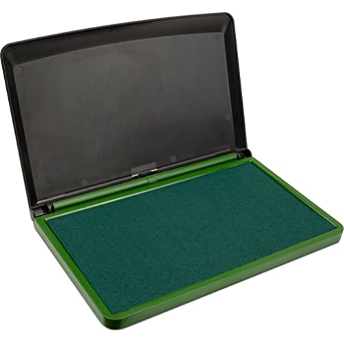 MaxMark Large Premium Green Ink Stamp Pad - 3.5" x 6.25" - Quality Felt Pad - Image 2