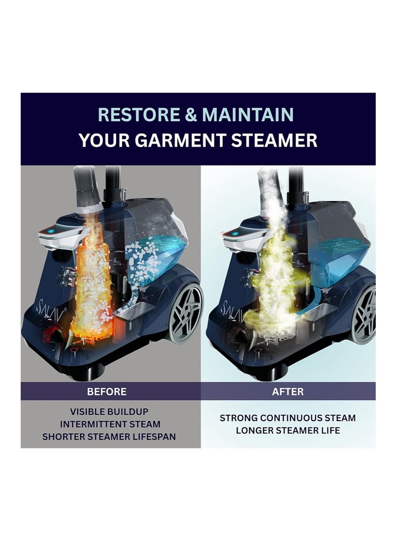 ايكانبو مزيل الترسبات الكلسية لآلة الكي 310 مل، محلول مزيل الترسبات الكلسية لمكواة البخار لإزالة الترسبات المعدنية والتراكمات، صيانة الملابس، يعمل مع جميع ماركات مكواة البخار، ينظف التراكمات - Image 2