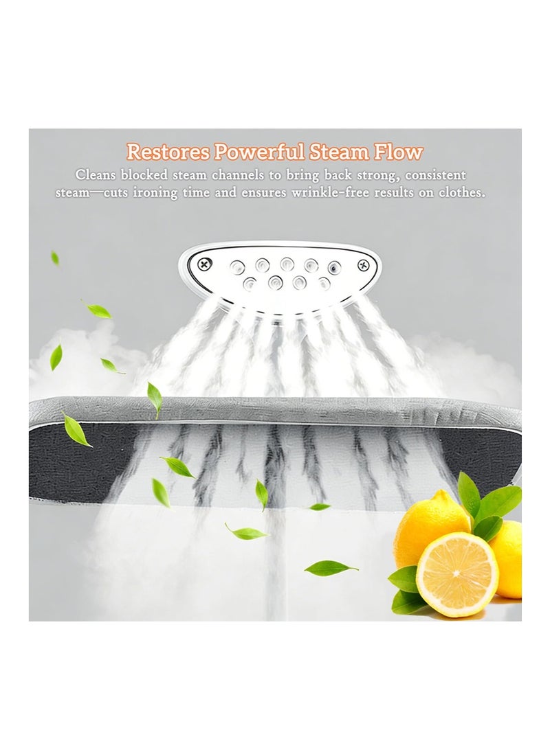 ايكانبو مزيل الترسبات الكلسية لآلة الكي 310 مل، محلول مزيل الترسبات الكلسية لمكواة البخار لإزالة الترسبات المعدنية والتراكمات، صيانة الملابس، يعمل مع جميع ماركات مكواة البخار، ينظف التراكمات - Image 4