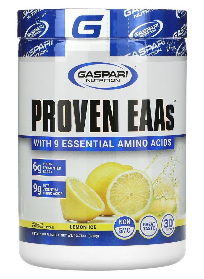 Gaspari Nutrition Proven EAAs Lemon Ice 13.75 oz (390 g) 