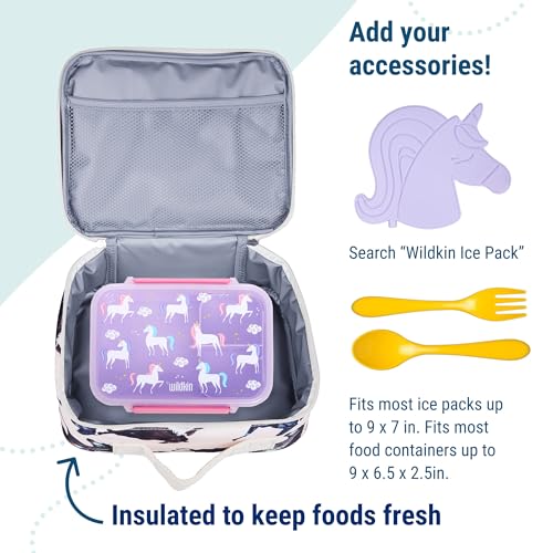 Wildkin Kids Insulated Lunch Box – Durable and Reusable for School & Travel - Horse Dreams - Image 5