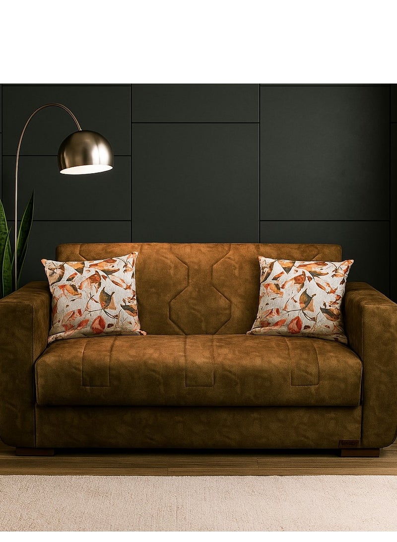 ألدورا - صوفا بد 2 مقعد -  جلاكسي كافيه غامق - Image 1