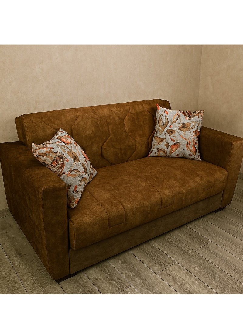 ألدورا - صوفا بد 2 مقعد -  جلاكسي كافيه غامق - Image 2