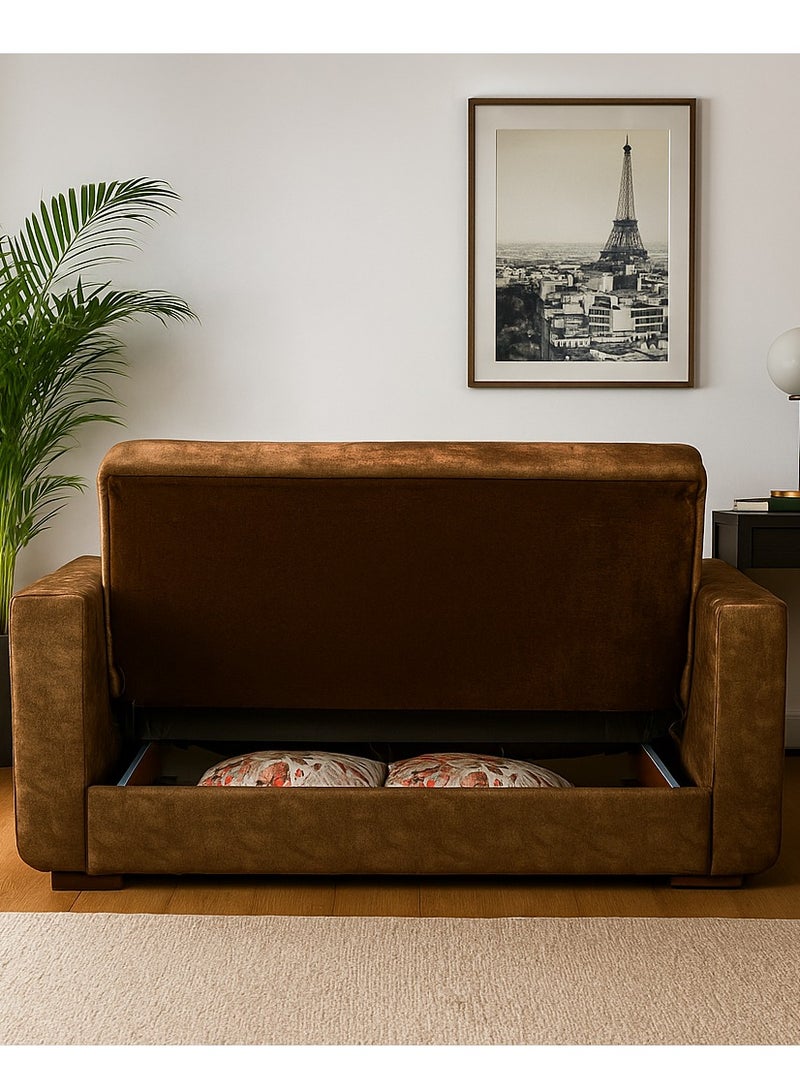 ألدورا - صوفا بد 2 مقعد -  جلاكسي كافيه غامق - Image 3