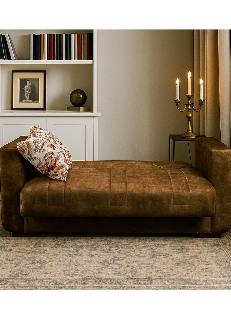 ألدورا - صوفا بد 2 مقعد -  جلاكسي كافيه غامق - Image 4