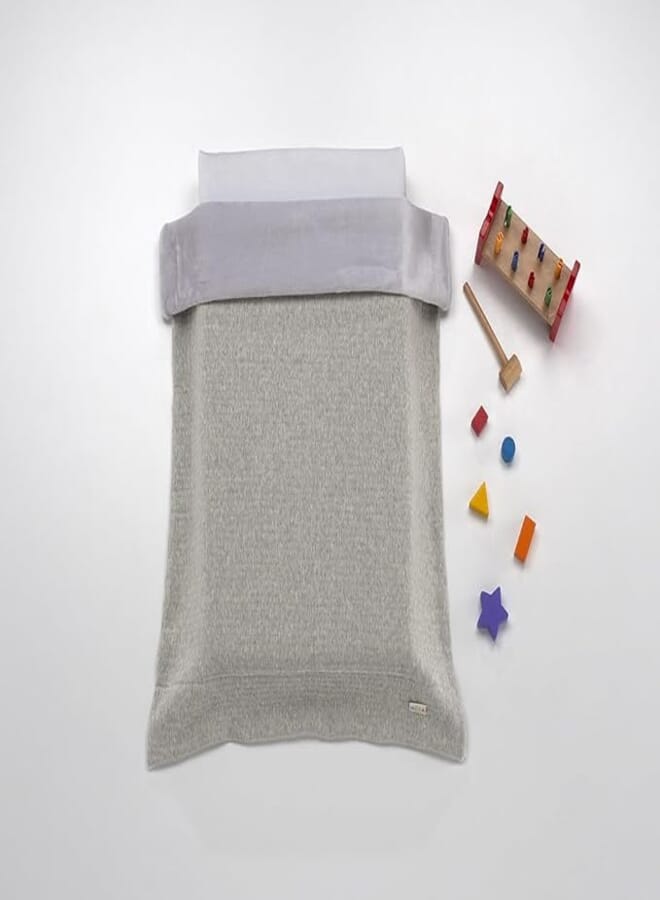 Mora Mora Bliny Blanket L87 Colour:Grey (Gray) -Size:80 * 110 -Weight:0.896kg, Country of Origin Spain