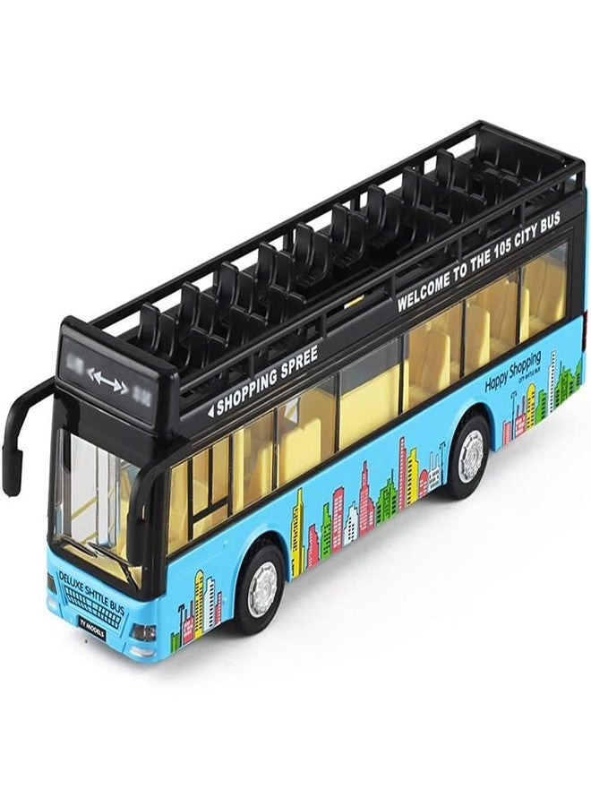 DARVICE Diecast Sight View Open Bus Toys for Kids Metal Toy Bus Light Sound Pull Back Collection - Image 1