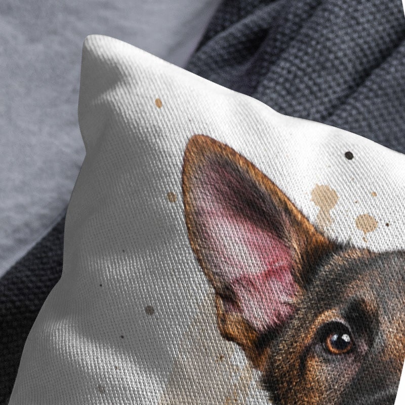 Cute Dog Print Decorative Throw Pillow Cover Soft Square Cushion Cover for Sofa Bed Living Room - Image 3