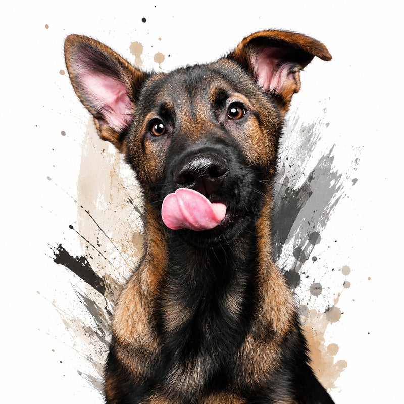 Cute Dog Print Decorative Throw Pillow Cover Soft Square Cushion Cover for Sofa Bed Living Room - Image 1