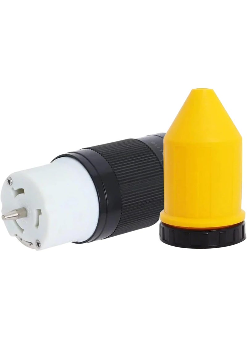 Swess 50 AMP Twist Lock Plug Female with Protective Cover LL550C 50 AMP Generator Connector CS6364 Generator Cord Cap 125 Volt250 Volt Generator Plug  - Image 1