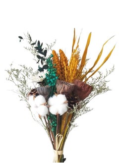ZCM-HAPPY Dried Flower Bouquet Living Room Decoration Ornaments Real Flowers Natural Gift 
