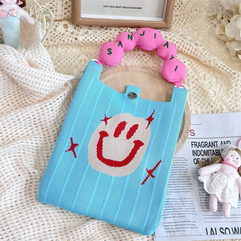 Cute Mini Tote Bag with Shoulder Strap, Korean Style - Image 3