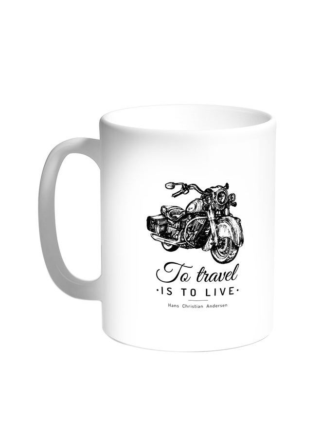RKN Motorcycle Printed Coffee Mug White 11ounce - Image 2