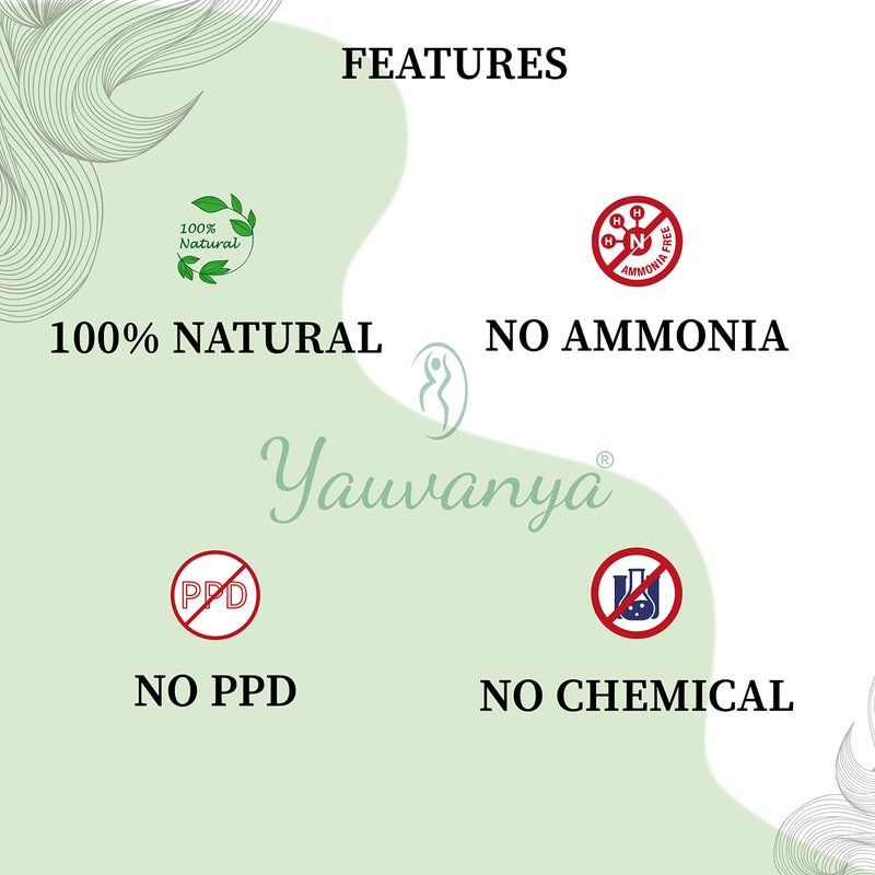 Yauvanya 100% pure Neutral Henna (Cassia Obovata) Powder for Blonde/Golden hair | Colorless Henna | Natural Hair Conditioner | For Soft, Silky, Shiny hair - 3x100gms - Image 5