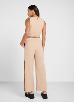 Ginger Cotton Crop Top & Wide Leg Pants  - Image 2