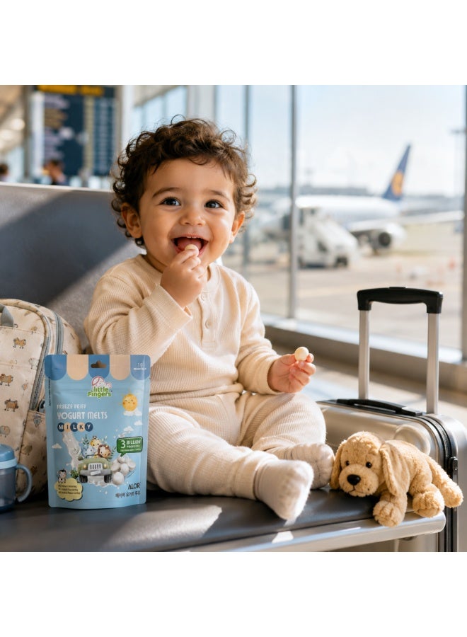 ALOR Signature UAE Little Fingers Freeze-Dried Yogurt Melts Milky 15g | Baby Snack with Probiotics | Creamy Yogurt Melts | Suitable for 10+ Months - Image 4