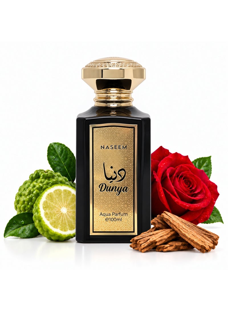 Naseem Dunya Eau De Parfum Aqua Perfume for Men & Women - 100ml - Image 1