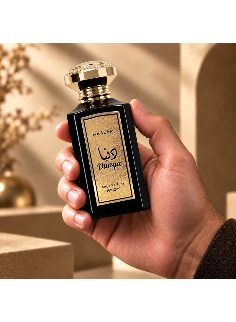 Naseem Dunya Eau De Parfum Aqua Perfume for Men & Women - 100ml - Image 5