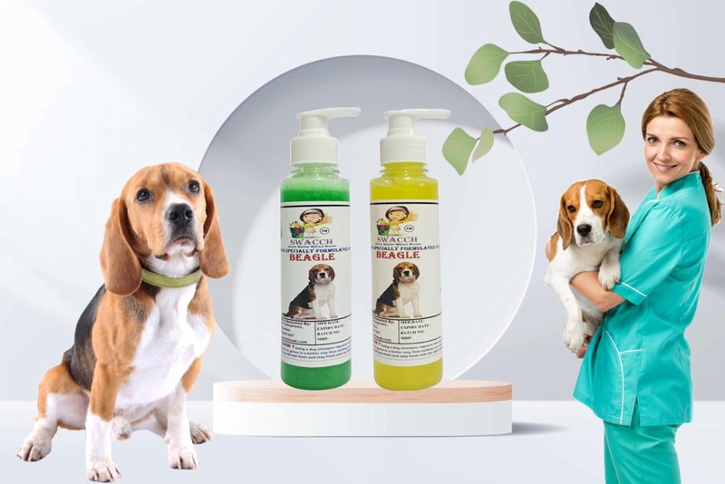 SWACCH Premium Shampoo for Beagle (200ML)(Combo Pack of 2) NEEM ALOVERA & Lemon - Image 2