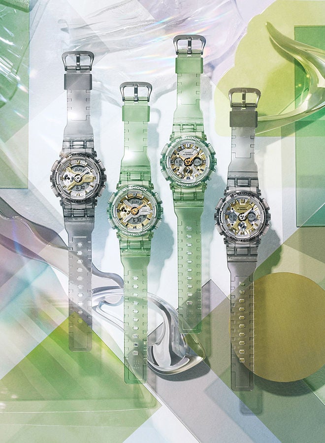 CASIO Analog Plus Digital Round Water Resistance Wrist Watch GMA-S110GS-8ADR - Image 4