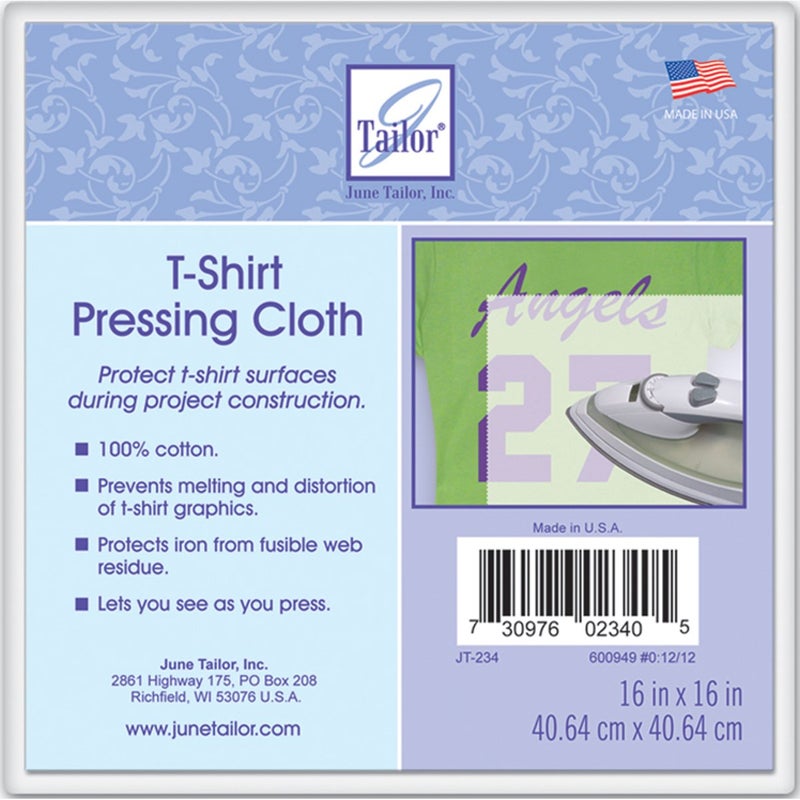June Tailor Pressing Cloth 16x16 White