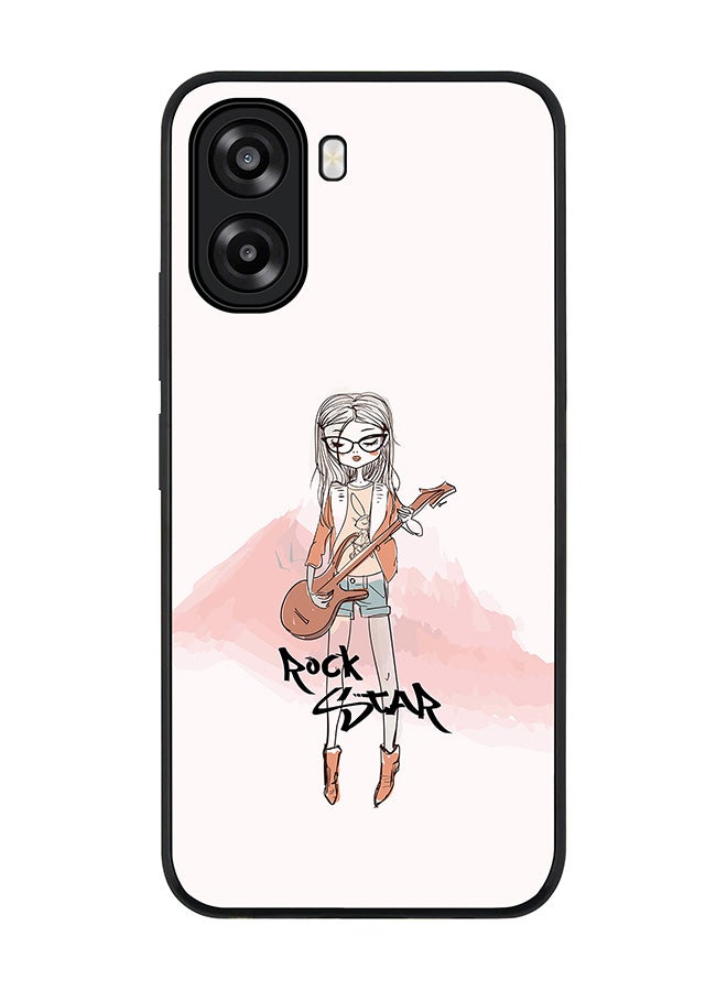 Stylizedd For Oppo A6x 5G / A6x 4G Case,Slim fit Camera Protection, Shockproof Thin Phone cover  - Rockstar Girl - Image 1