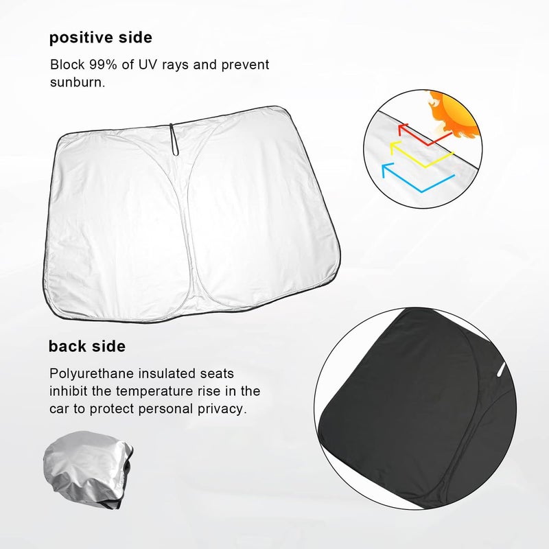 BIXUAN F54 2024 Sun Shade for Mini Clubman F54 (2015-2024) - UV Protection Windshield Cover - Image 3