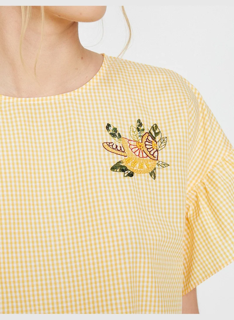 كوتون Embellished Blous