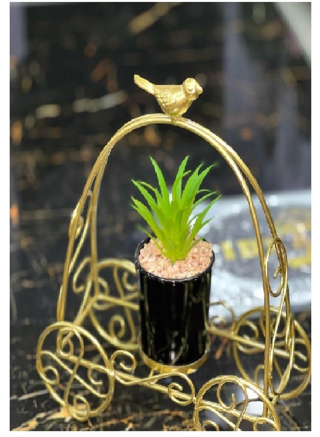 ماركة غير محددة قطعة ديكور أنيقة عبارة عن حامل من المعدن المتين عالي الجودة على شكل دراجة ثنائية العجلات  - Image 1