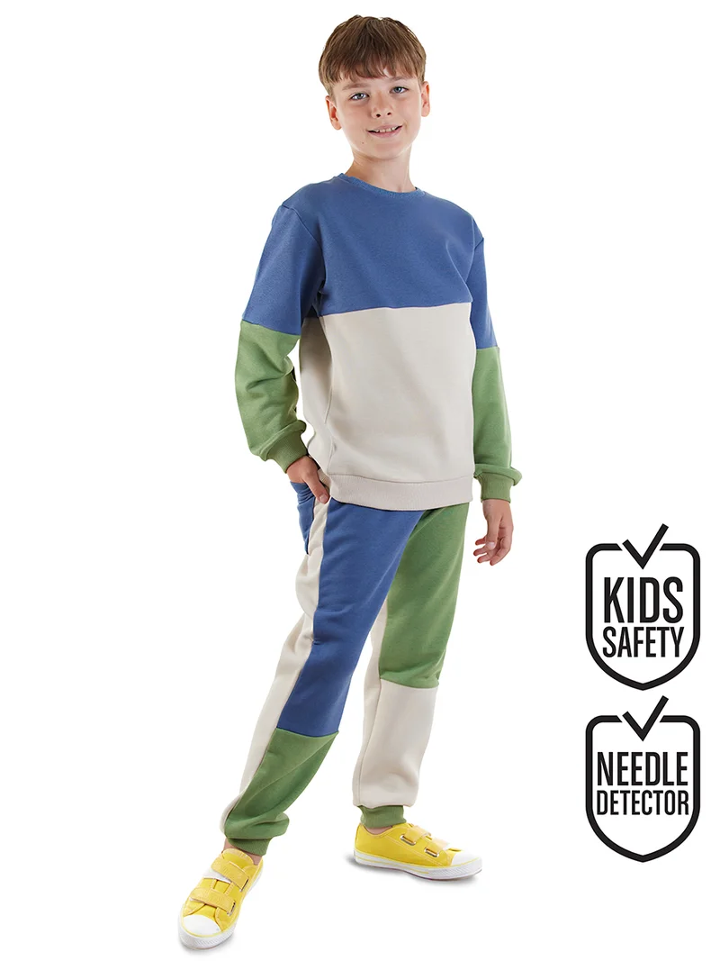 دينوكيدس بدلة رياضية للأولاد بألوان متضاربة