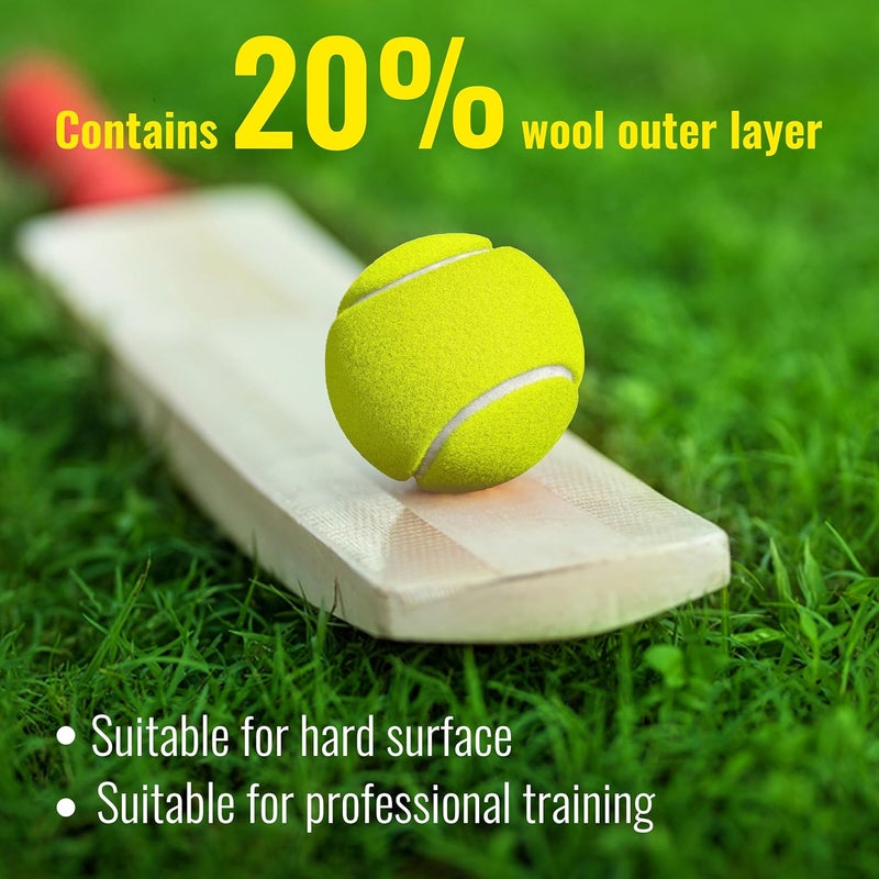 SLOVIC Cricket Balls for Home [Pack of 6] | Practice Tennis Ball Cricket | Lightweight & High-Bounce Rubber Cricket Balls | Ideal for Street Matches, Indoor & Outdoor Cricket, Green - Image 5