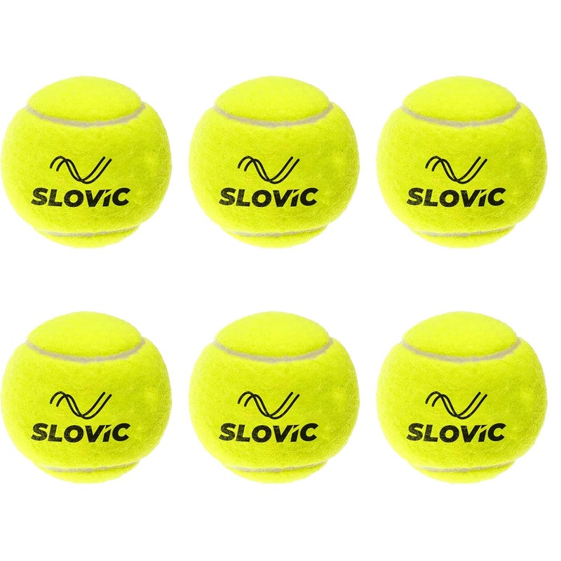 SLOVIC Cricket Balls for Home [Pack of 6] | Practice Tennis Ball Cricket | Lightweight & High-Bounce Rubber Cricket Balls | Ideal for Street Matches, Indoor & Outdoor Cricket, Green - Image 1