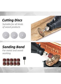 Digital Craft Digital Craft Die Grinder Mini Drill Hand Carving Drill Drilling Machine Electric Abrasive Tool for Power Drill Accessories HSS Metal Circular Saw Disc Wheel Blades Routing Router Bits Burr Rotary  - Image 3