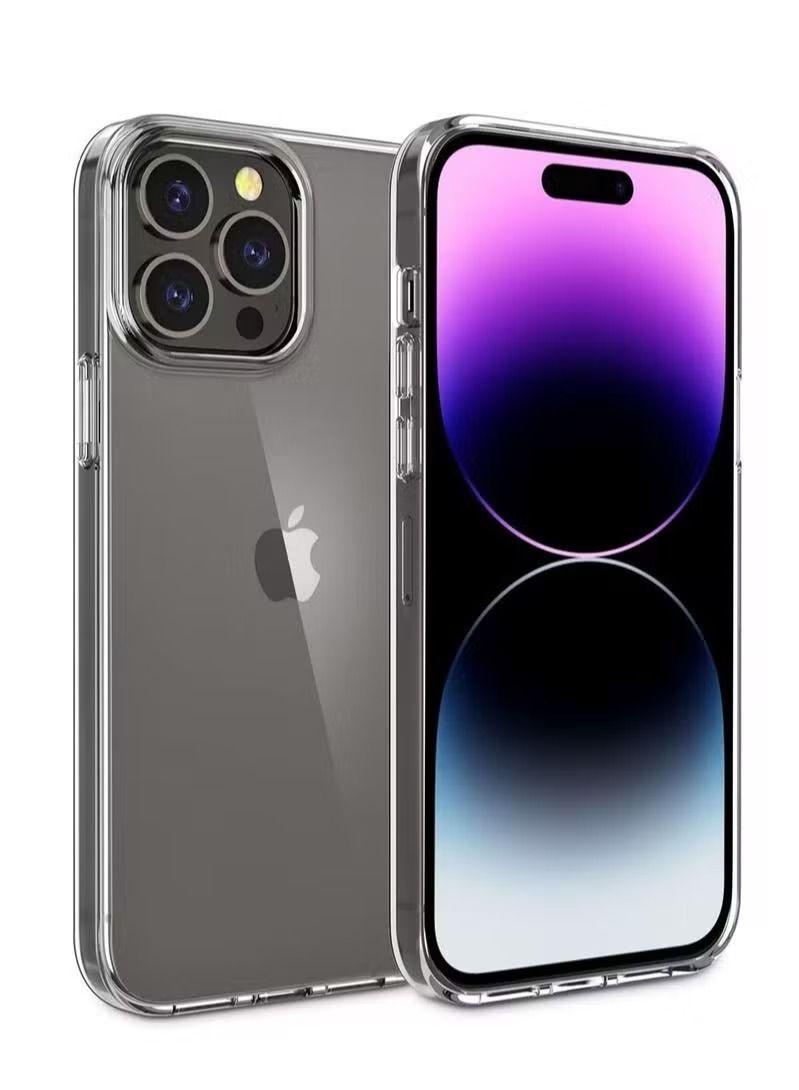 Zaboon iPhone 14 Pro Magnets Compatible with MagSafe Clear Hard PC Back Cover Soft TPU Frame Shockproof Protective Slim Bumper Case - Image 1