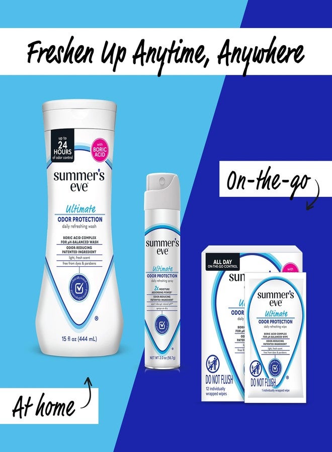 Summer's Eve Ultimate Odor Protection Daily Feminine Wash, pH-Balanced Formula Body Wash for Women with Boric Acid Helps Control Vaginal Odor, 15 Fl Oz - Image 5