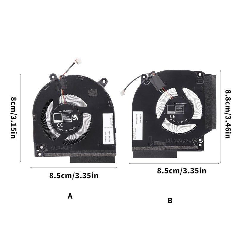 CPU GPU Cooling Fan for 16-R 12V MG75091V1-C180-S9A Laptop CPU GPU Graphics Card Radiator Fast Laptop - Image 3