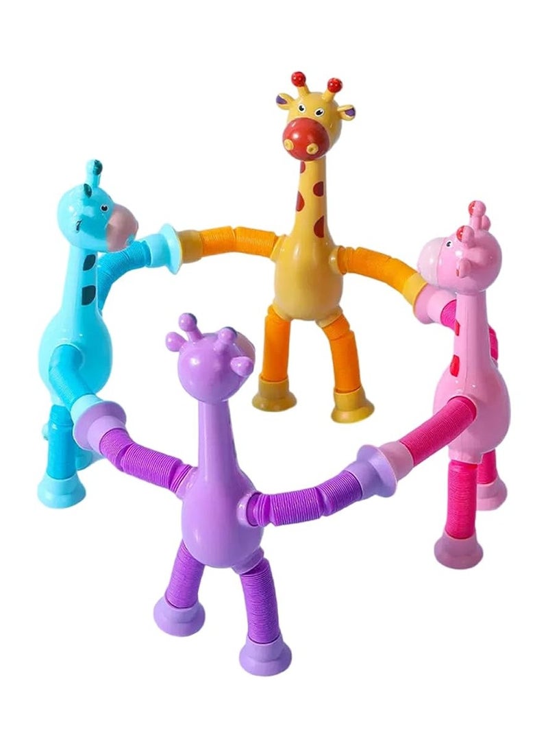 Telescopic Suction Cup Giraffe Toy, Sensory Tubes for Toddler, Fidget Toys  1PCS - Image 2