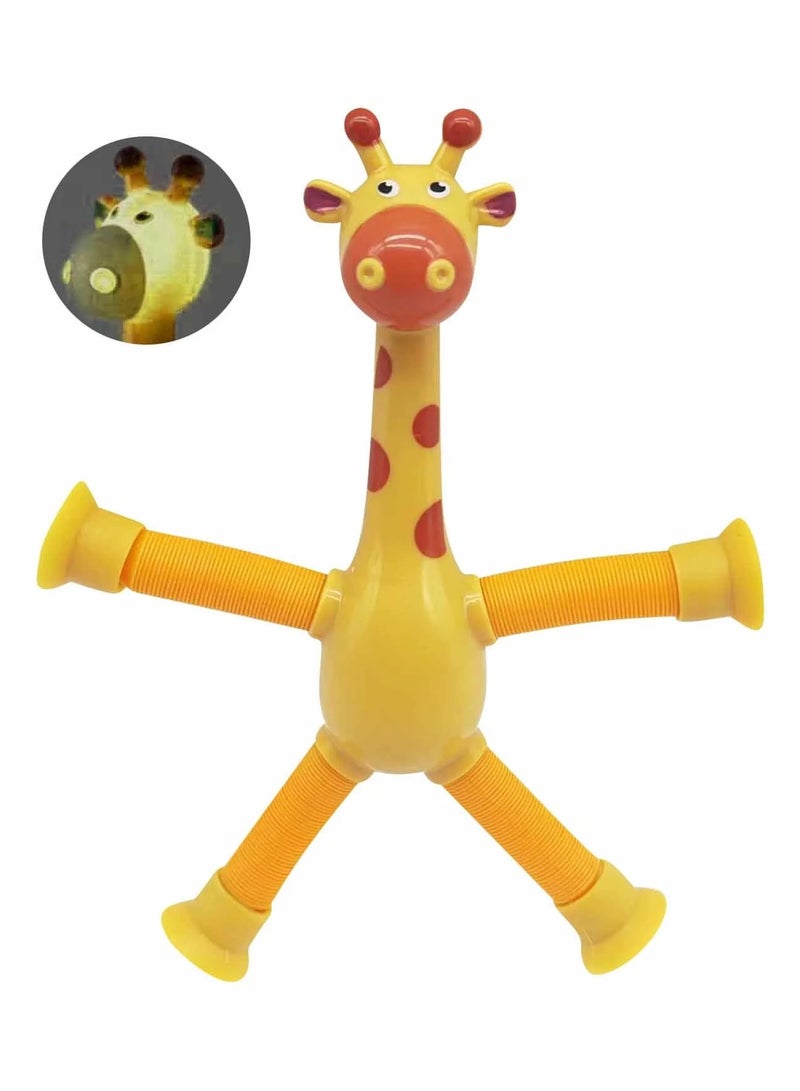 Telescopic Suction Cup Giraffe Toy, Sensory Tubes for Toddler, Fidget Toys  1PCS - Image 3