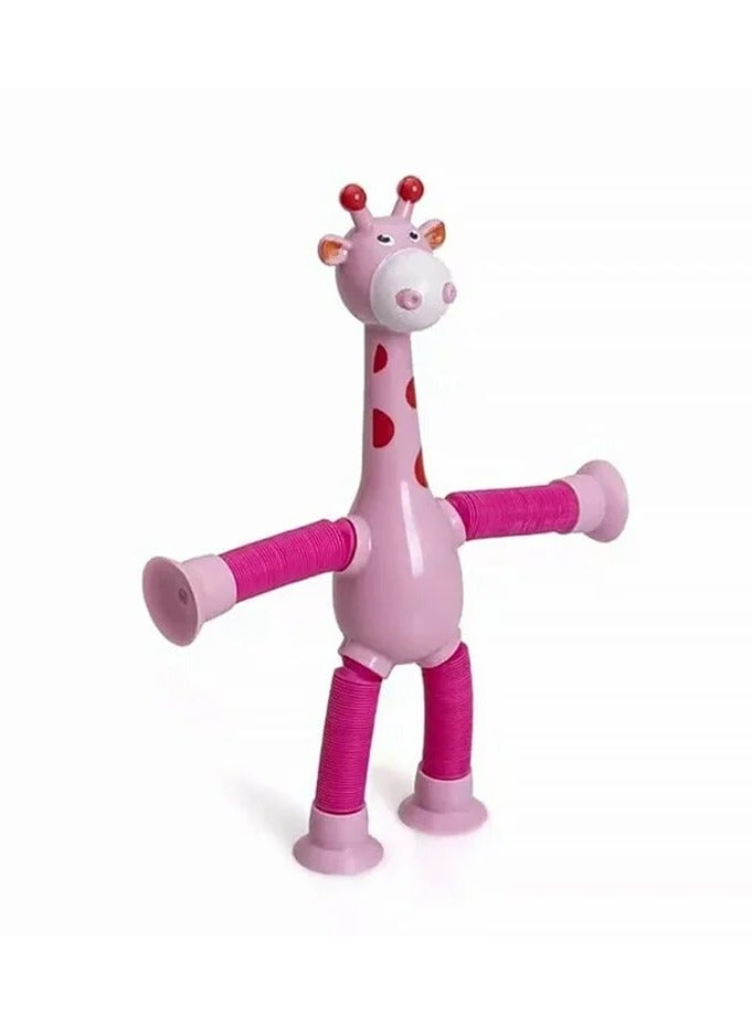 Telescopic Suction Cup Giraffe Toy, Sensory Tubes for Toddler, Fidget Toys  1PCS - Image 5