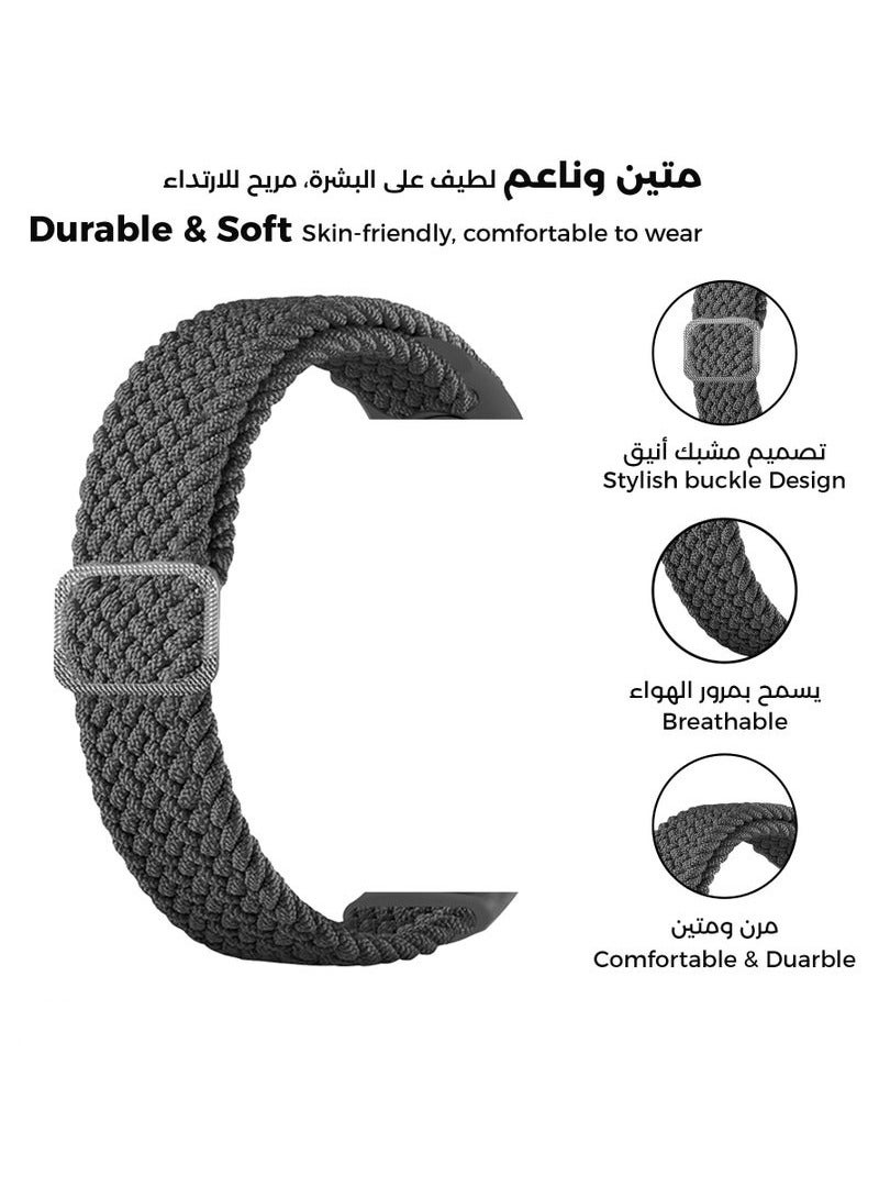 حَبْل تِك حزام من نسيج النايلون المضفر لـ Xiaomi Band 10/Xiaomi Band 9/Xiaomi Band 8  - Image 2