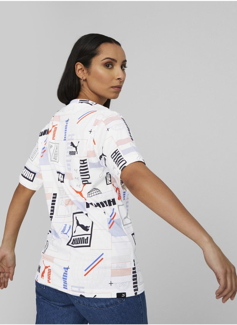 PUMA - Classics Gen. Womens Printed T-Shirt - Image 1