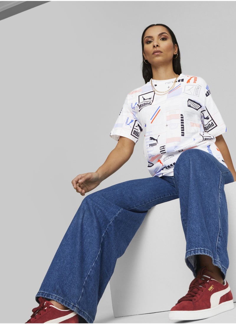 PUMA - Classics Gen. Womens Printed T-Shirt - Image 1