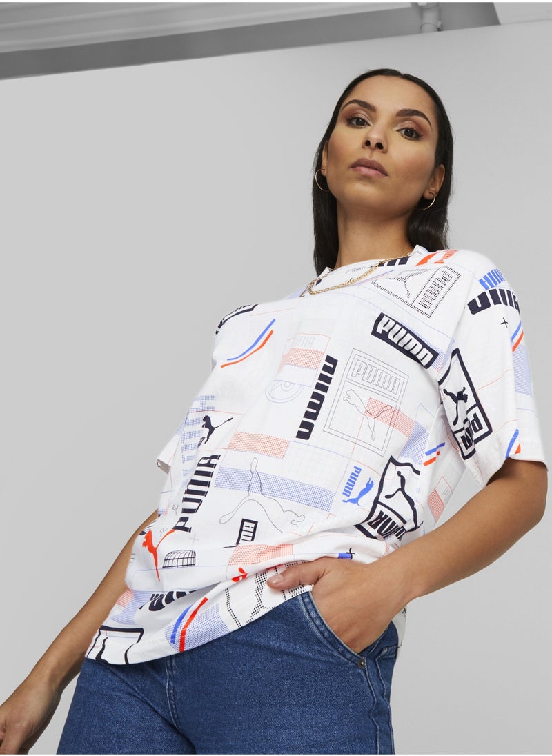 PUMA - Classics Gen. Womens Printed T-Shirt - Image 1