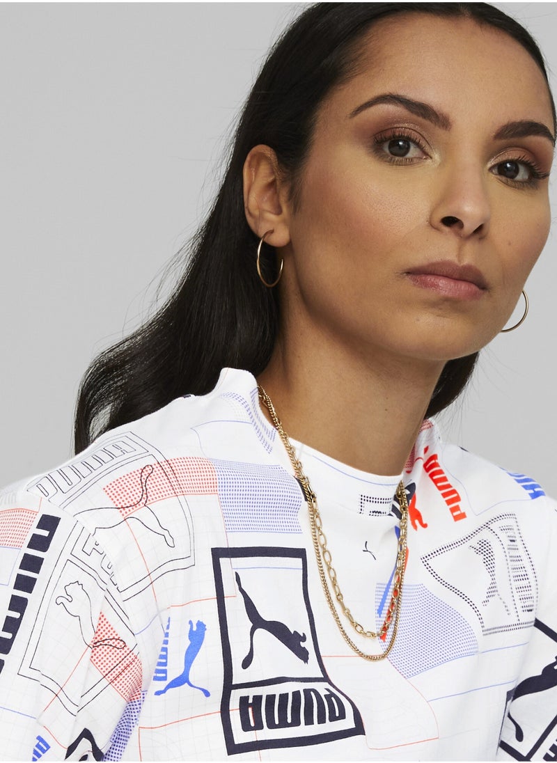 PUMA - Classics Gen. Womens Printed T-Shirt - Image 1