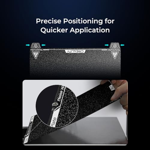 SainSmart Official Creality K1 Texture PEI Build Plate Kit, Flexible Spring Steel Platform with Power Coating PEI Surface and Magnetic Base Sheet Kit for K1, Ender 3 V3 SE/KE, CR-10 SE, 235x235mm - Image 3