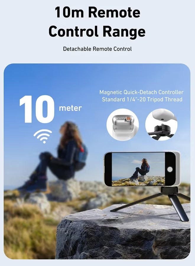 TELESIN Phone Camera Shoot Hand Grip Magnetic Smart Phone Holder Shooting Aid Remote Control Handle For Iphone Android Phone with Fill Light - Image 5