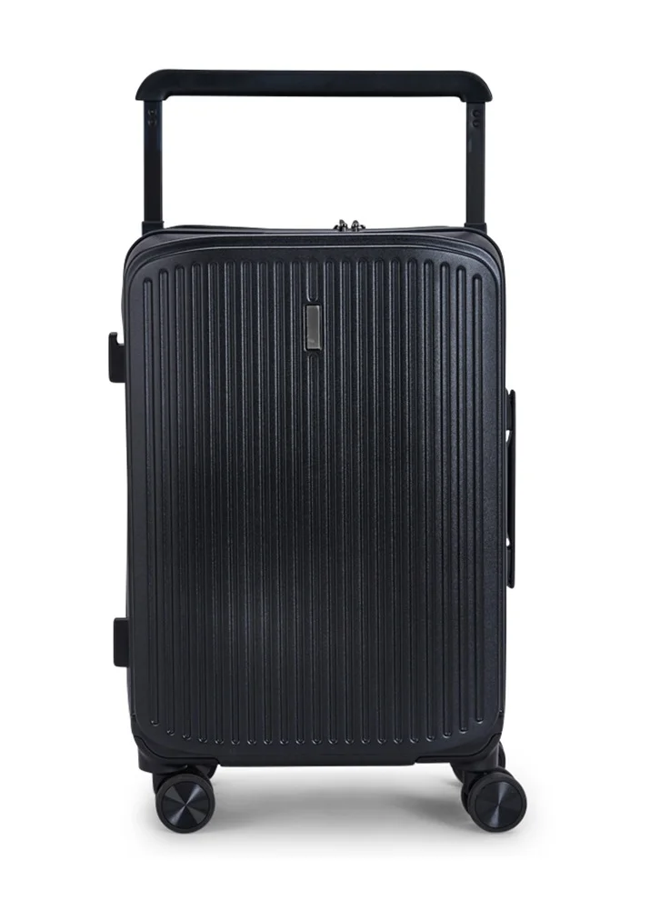 LIMRA Travel Bag From Limra Made Of PC Cabin Carry Check-In Luggage Trolley Size 20 inch Color Black