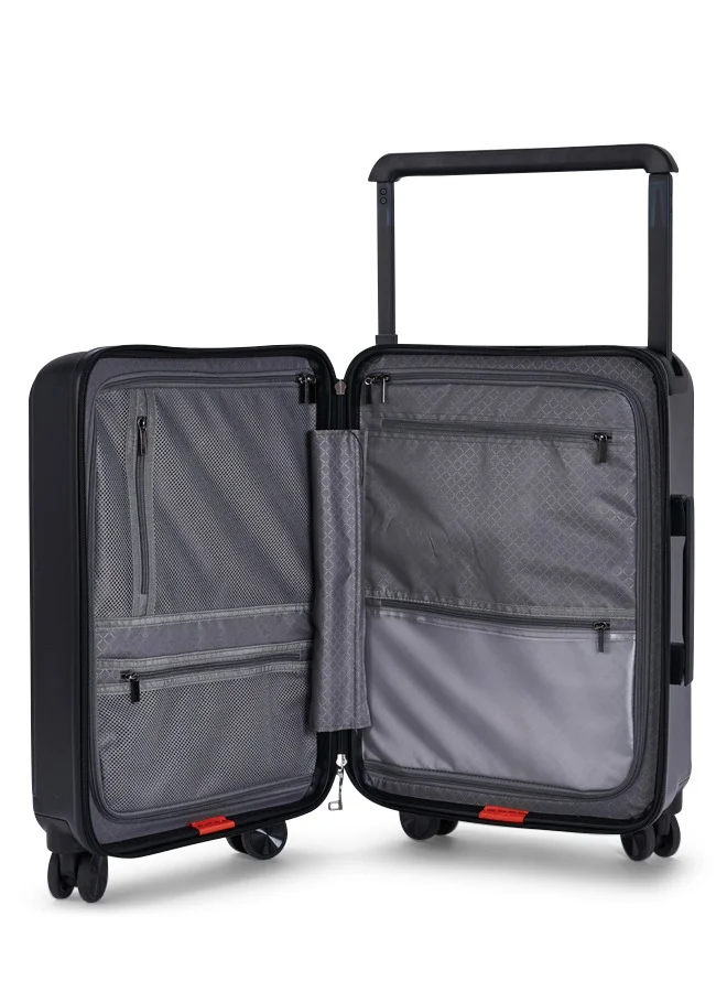 LIMRA Travel Bag From Limra Made Of PC Cabin Carry Check-In Luggage Trolley Size 20 inch Color Black