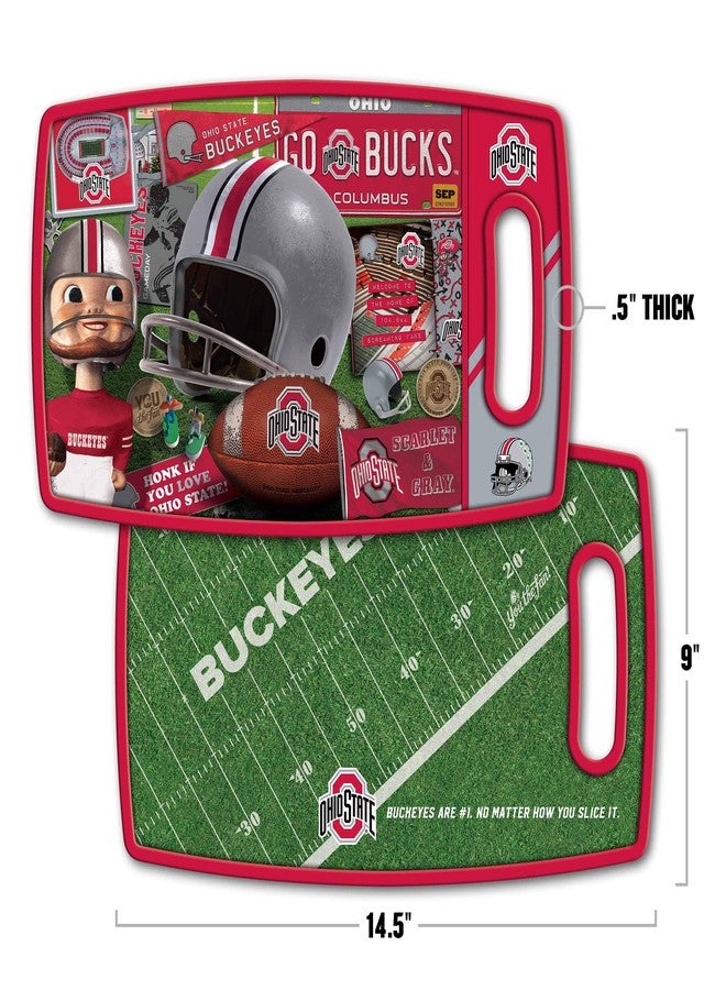 YouTheFan NCAA Ohio State Buckeyes Retro Series Cutting Board - Image 3